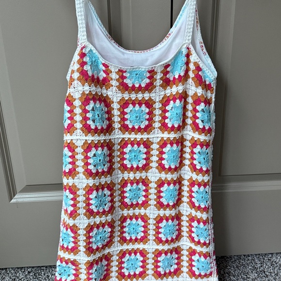 Colorful Crochet Patterned Dress - Picture 2 of 2
